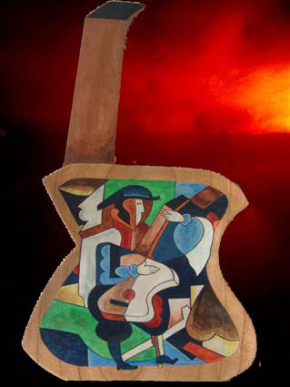 Guitar, inspired by Picasso